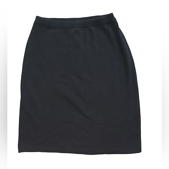 Norton Studio Vintage Black Knit Skirt - Picture 1 of 9
